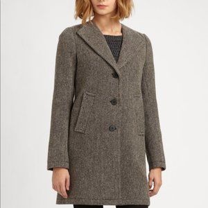 Theory Wool Tweed Coat